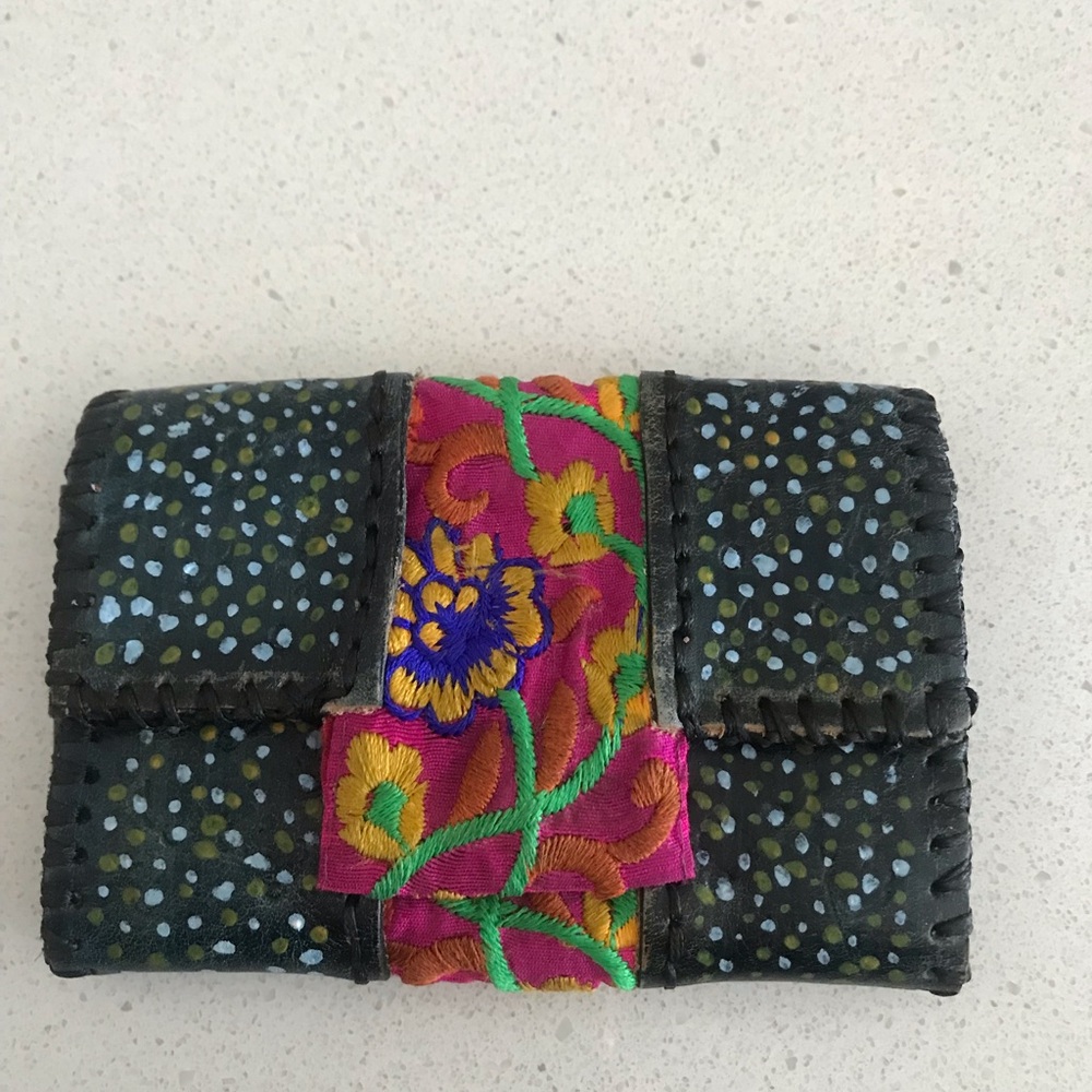 Wallet - leather recycled material